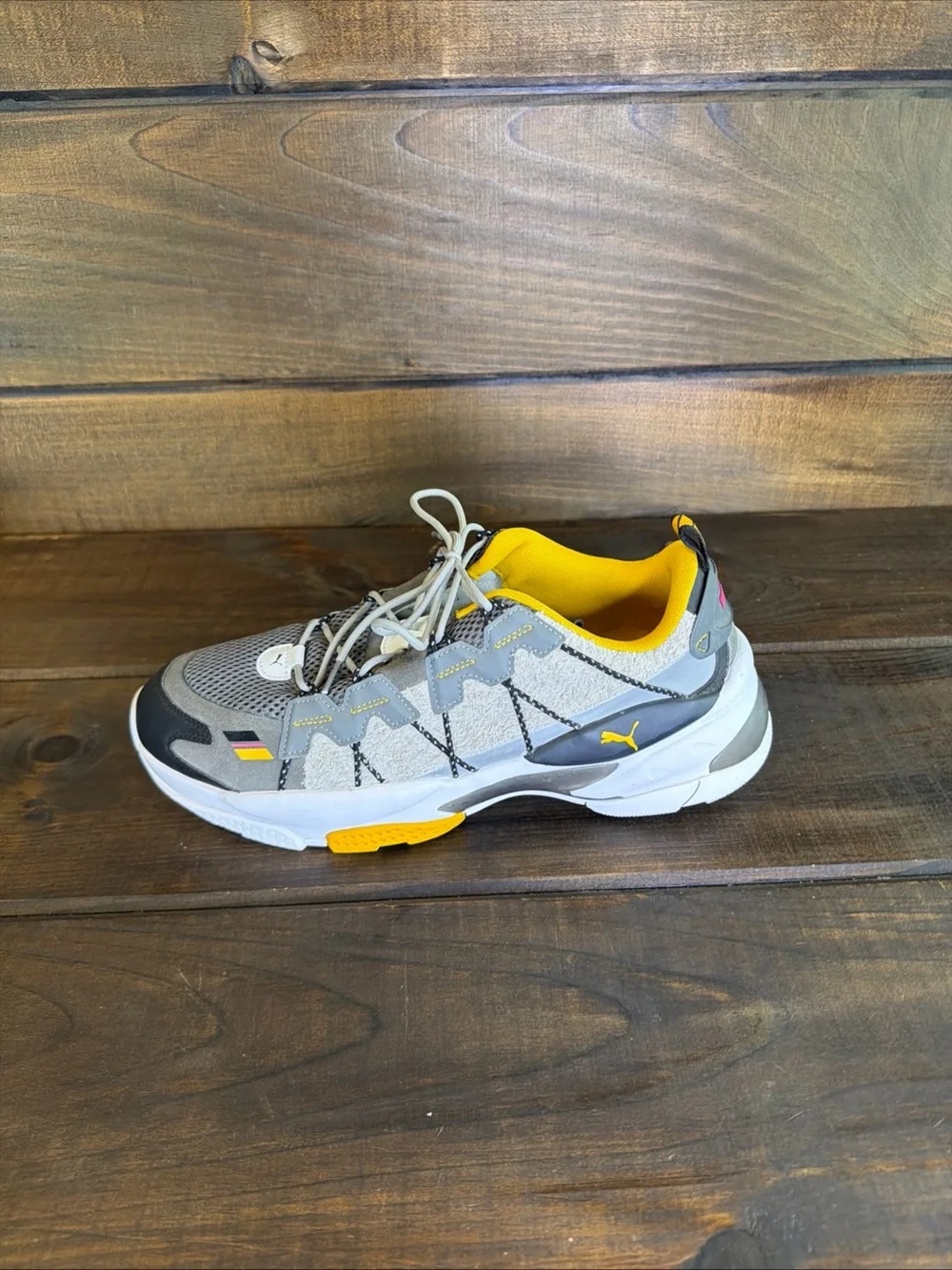 NEW Puma Helly Hansen X LQDCELL Omega Quiet Shade Gray Sneakers Shoes Men Sz 13